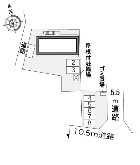 ★手数料０円★小松市沖町　月極駐車場（LP）